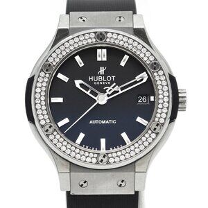 Hublot Watch Classic Fusion Automatic 38mm Titanium Original Diamond Bezel